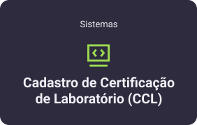 Cadastro de Certificação de Laboratório (CCL)